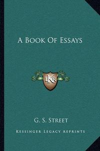 Cover image for A Book of Essays