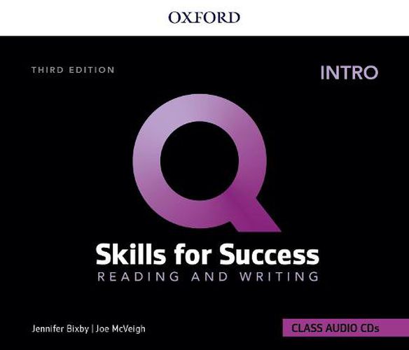 Cover image for Q: Skills for Success: Intro Level: Reading and Writing Audio CDs