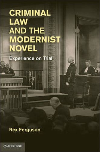 Cover image for Criminal Law and the Modernist Novel: Experience on Trial