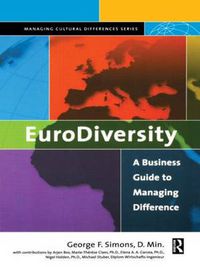 Cover image for EuroDiversity: A Business Guide to Managing Difference