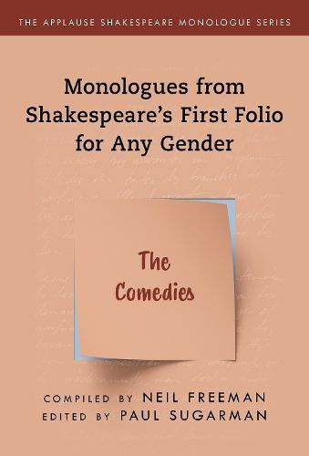 Cover image for Comedies,The: Monologues from Shakespeare's First Folio for Any Gender