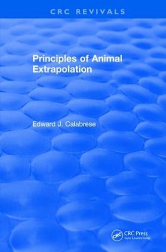 Cover image for Principles of Animal Extrapolation