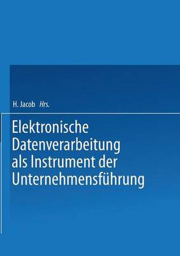 Cover image for Elektronische Datenverarbeitung ALS Instrument Der Unternehmensfuhrung