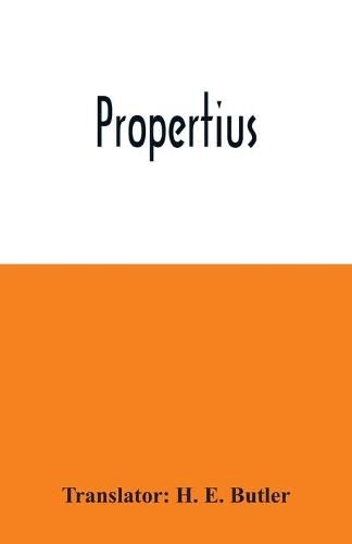 Cover image for Propertius