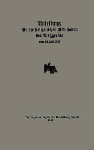 Anleitung Fur Die Polizeilichen Revisionen Der Metzgerate Vom 22. Juli 1925