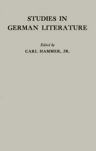 Cover image for Studies in German Literature