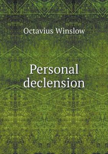 Cover image for Personal declension