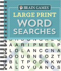 Cover image for Brain Games - Large Print Word Searches (Teal)