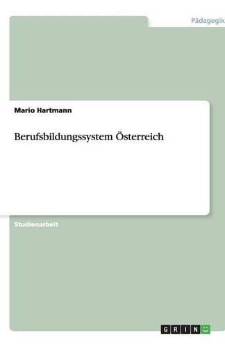 Cover image for Berufsbildungssystem OEsterreich