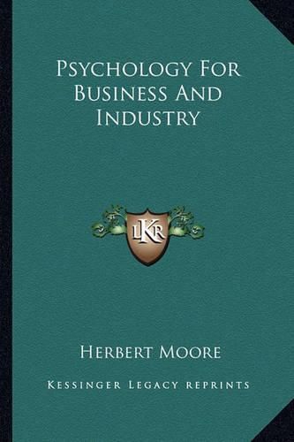 Psychology for Business and Industry