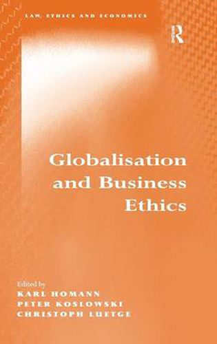 Cover image for Globalisation and Business Ethics