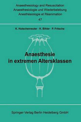 Cover image for Anaesthesie in Extremen Altersklassen