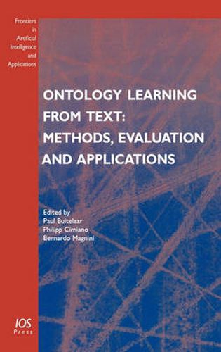 Cover image for Ontology Learning from Text: Methods, Evaluation and Applications