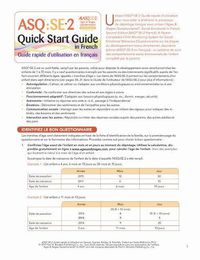 Cover image for Ages & Stages Questionnaires (R): Social-Emotional (ASQ (R):SE-2): Quick Start Guide (French): A Parent-Completed Child Monitoring System for Social-Emotional Behaviors