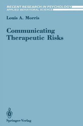 Cover image for Communicating Therapeutic Risks