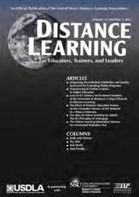 Cover image for Distance Learning Magazine, Volume 12, Issue 4, 2015