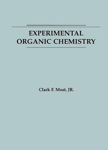 Cover image for Experimental Organic Chemistry
