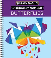 Cover image for Brain Games - Sticker by Number: Butterflies