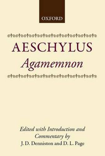 Cover image for Agamemnon