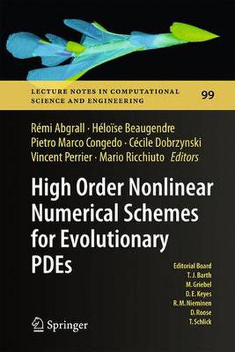 Cover image for High Order Nonlinear Numerical Schemes for Evolutionary PDEs: Proceedings of the European Workshop HONOM 2013, Bordeaux, France, March 18-22, 2013