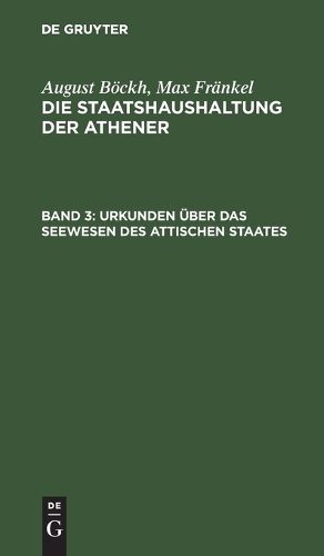 Cover image for Urkunden UEber Das Seewesen Des Attischen Staates