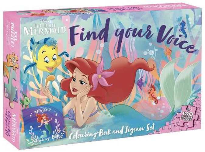 Cover image for The Little Mermaid: Colouring Book and Jigsaw Set (Disney: 100 Pieces)