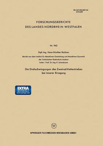 Cover image for Die Drehschwingungen des Zweirad-Kettentriebes bei innerer Erregung