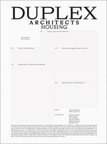 Cover image for Duplex Architects: Housing