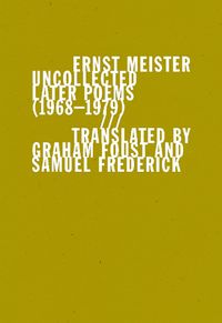 Cover image for Uncollected Later Poems (19681979)