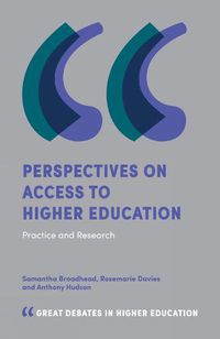 Cover image for Perspectives on Access to Higher Education: Practice and Research