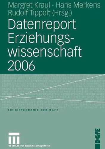 Cover image for Datenreport Erziehungswissenschaft 2006