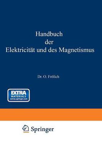 Cover image for Handbuch Der Elektricitat Und Des Magnetismus