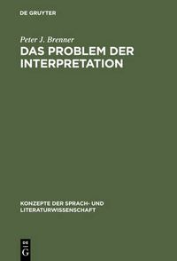 Cover image for Das Problem der Interpretation