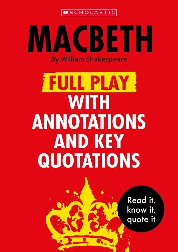 Cover image for Macbeth: Full Play with Annotations and Key Quotations