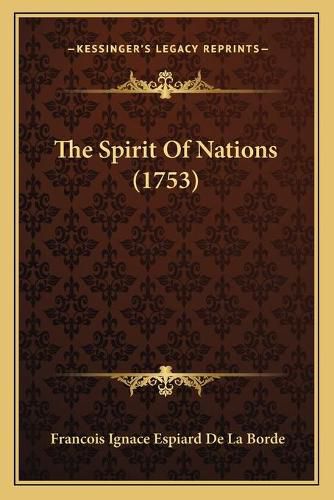 Cover image for The Spirit of Nations (1753)