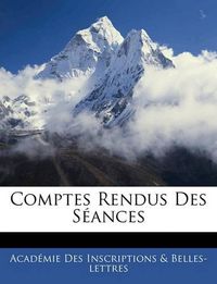 Cover image for Comptes Rendus Des Sances