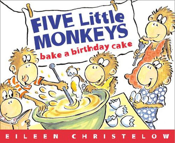 Cover image for Five Little Monkeys Bake a Birthday Cake