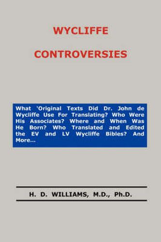 Cover image for Wycliffe Controversies