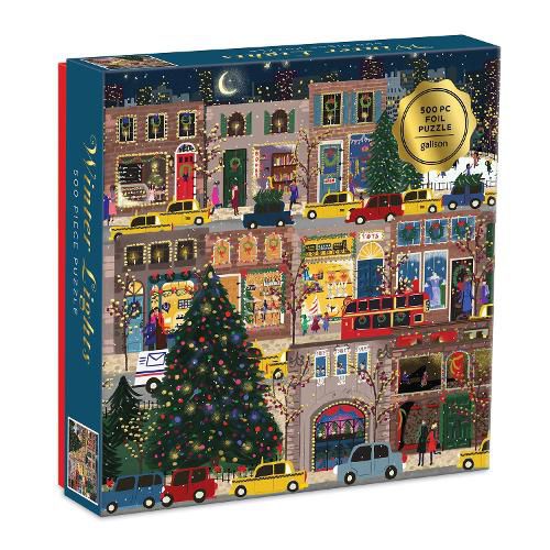 Cover image for Winter Lights Foil Puzzle 500 Piece Puzzle