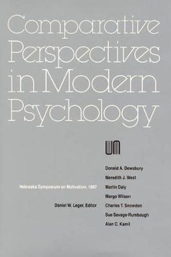 Nebraska Symposium on Motivation, 1987, Volume 35: Comparative Perspectives in Modern Psychology