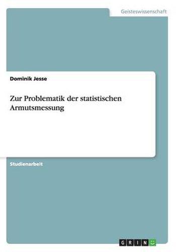 Cover image for Zur Problematik der statistischen Armutsmessung