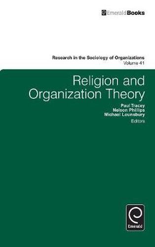 Cover image for Religion and Organization Theory