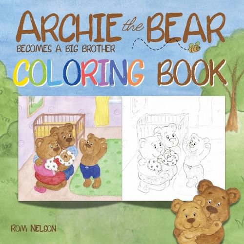 Cover image for Archie the Bear Becomes a Big Brother Coloring Book