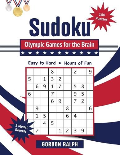 Cover image for Sudoku Olympic Games for the Brain: 180 Large Print Puzzles - Easy to Hard