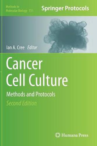 Cover image for Cancer Cell Culture: Methods and Protocols