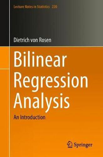 Cover image for Bilinear Regression Analysis: An Introduction