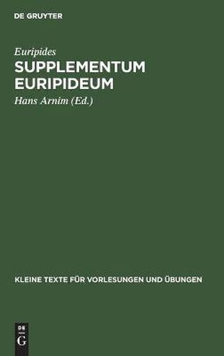 Cover image for Supplementum Euripideum