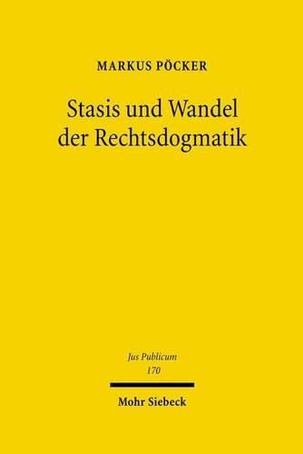 Cover image for Stasis und Wandel der Rechtsdogmatik: Von der rationalistischen Rechtsvorstellung zu einer rechtstheoretisch angeleiteten Dogmatik des OEffentlichen Rechts