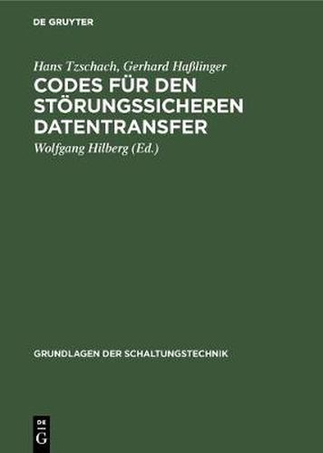 Cover image for Codes fur den stoerungssicheren Datentransfer