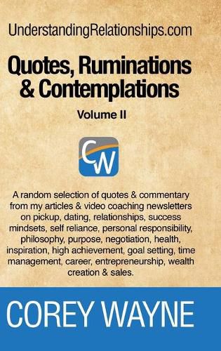 Cover image for Quotes, Ruminations & Contemplations - Volume II